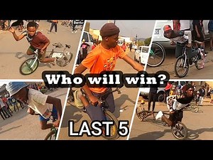 Winner of bicycle spinning competition (finals)