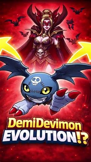 LADYVANDEMON - La Nueva Evolución de DemiDevimon #digimon #shorts