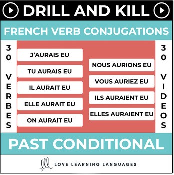 French Verb Conjugation Drill – 30 Irregular Verbs in the Past Conditional