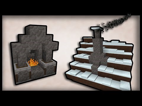 Minecraft: How to make working chimneys and fireplaces