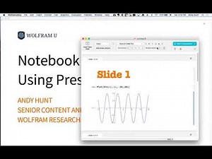 Notebook Presentations Using Presenter Tools