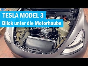 Tesla Model 3: Blick unter die Motorhaube (Frunk)