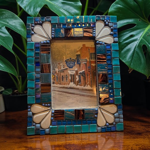 Ceramic Tile Picture Frame, Handcrafted, 4 X 6 Picture, Glass Not Included - Etsy