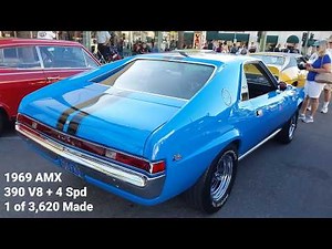 1969 AMC AMX 390 V8 X Code 315hp 425 Torque 4 Speed 1 of 3,620 Made in 69 Featured Car of the Day