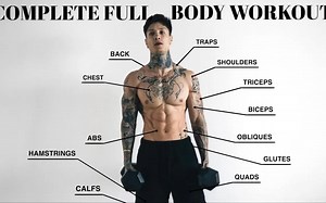 【Thenx】完整的10分钟全身训练（只需哑铃）