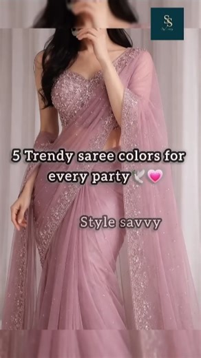 5 Trending saree colour for every party🥰💗#ytshorts#saree##viralshorts#sareedesign##youtubeshorts