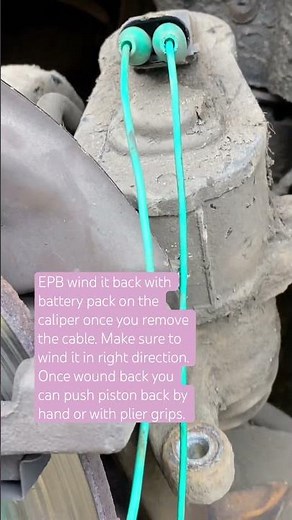 Electrical Parking Brake Rewind Caliper To Replace Brake Pads | Winding Car Brakes Back #brakepads