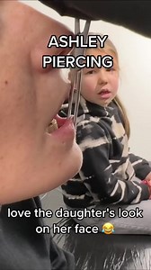 ASHLEY PIERCING #ashley #funny #surprise #mommydaughter #ashleypiercing #piercings | piercing.world