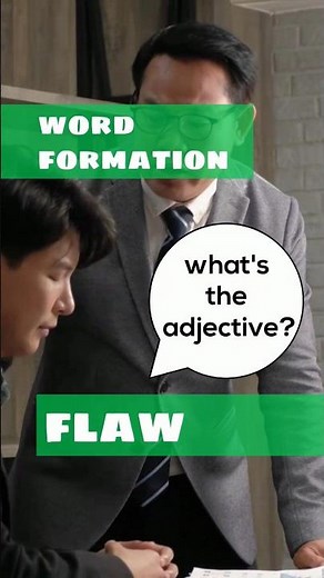 Do you know the adjective forms of "flaw"?