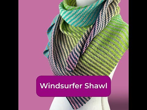 Windsurfer Shawl Crochet Tutorial | Mijo Crochet | Johanna Lindahl