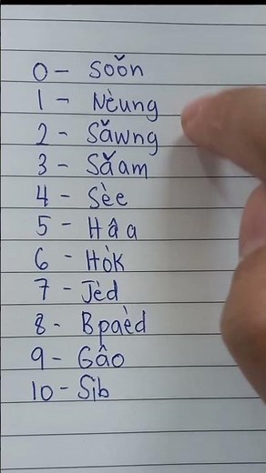 Learning Thai | How to count 0-10 in Thai