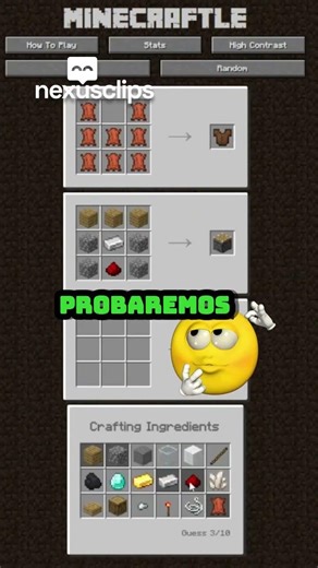 Intentando ADIVINAR el Crafteo de MINECRAFT 🤫🤫
