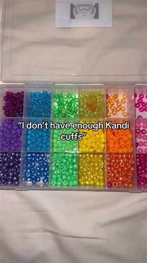 “I Don’t Have Enough Kandi Cuffs” 😳 | HUGE Kandi Cuff Collection #kandi #kandikid #beads #kandicuff
