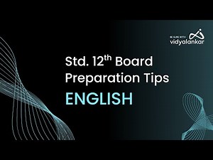 Std XII HSC 2026 Board Preparation Tips for English| How to score 100/100 in English