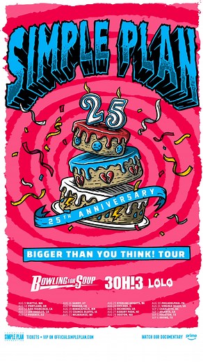 25 years. One night. No second chances. Simple Plan’s not just back—they’re bigger than you think. Secure your tickets now. | Simple Plan
