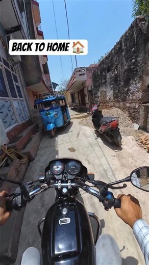 Narrow Street ride pov | Hero splendor ➕ #automobile #ride