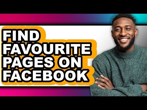 How to Find Favourite Pages on Facebook (updated)