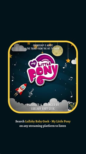 Listen to your favourite My Little Pony songs in lullaby mode to send your little one off to the lane of nod. Peaceful snoozes guaranteed 😴 #mylittle #mylittlepony #HonestMotherhood #ParentingTheShitOutOfLife #ParentingMemes #LetItGo #MumClub #CoolMom #ElsaAndAnna #Parenthood #ThisIsMotherhood #DadLife #Parenting #MusicForBabies #SoothingSounds #ASMR #Lullaby #Lullabies #MusicForTheSoul #MusicForKids #MusicForKidsAndFamily #MusicPlay #MusicPlaylist #DisneyMusic #KidsMusic #ParentingTips #Pare