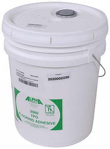Alpha Systems 8010 Water-Based TPO Flooring Adhesive for RV Floors - White - 5 Gallon Alpha Systems