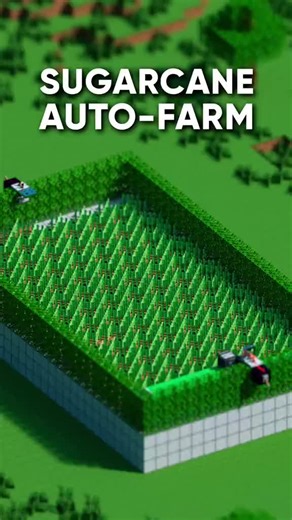 Efficient Sugarcane & Bamboo Farm in Minecraft Java