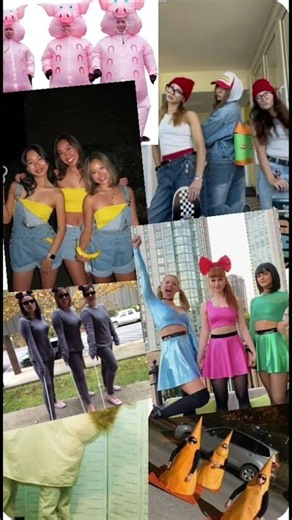 TRIO HALLOWEEN COSTUMES!! #fyp #2026 #halloween #halloween2026 #fall #foryou #costumeideas #trio