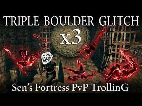 Funny Boulder Glitch PvP in Sen's Fortress! (Dark Souls 1 PVP TROLLING)