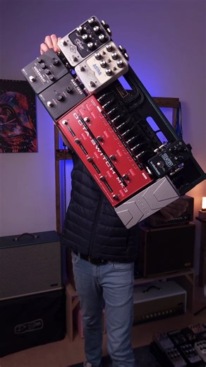 Pedalboards & wiring setups & cables on Instagram: "A recently built pedalboard for my client Giorgio 🙏 This is quite an interesting project with a not so easy wiring setup: - The pedalboard wired with a 4-cable method connection. - The Noise Gate pedal connected into the switcher. - Time-based effects/ modulation and the Volume pedal are placed into the Switcher System and go to the FX loop. - The switcher also allows control of the Clean / Drive channels of the Laney Lionheart IRT Studio ampl