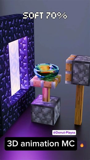 Satisfying Minecraft Physics: 0% vs 100% Soft #satisfying