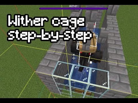 Minecraft Java survival: Reliable wither cage tutorial block-by-block (Bedrockless)