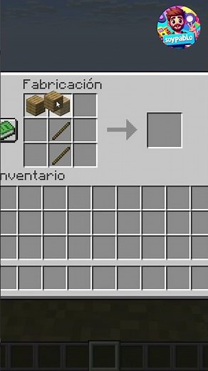 Crafteo: Pico de madera | #minecraft