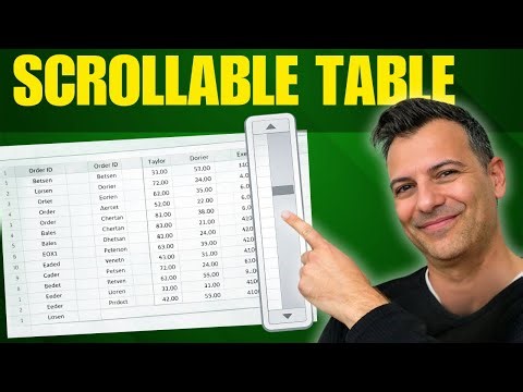 Scrollable Tables in Excel: The OFFSET Formula Hack