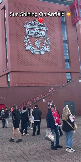Sun Shining On Anfield ☀️❤️#liverpoolfc #lfc #ynwa #fyp #viral