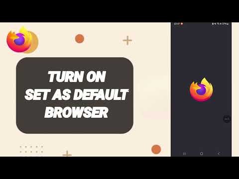 How To Turn On Set As Default Browser On Firefox App