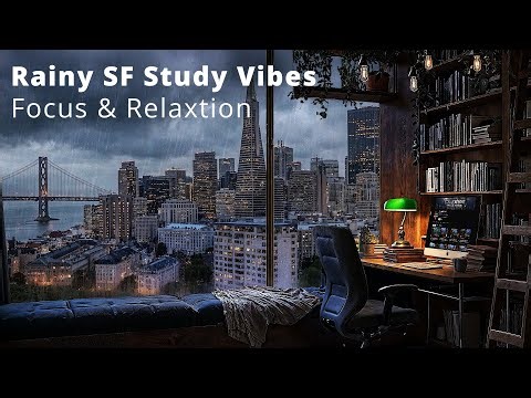 Cozy San Francisco Rainy Study Room 🌧️ Study & Relaxation