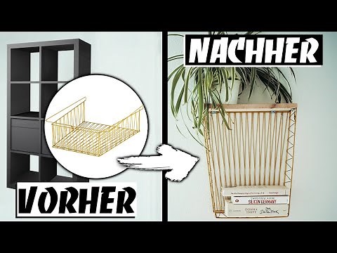 IKEA UPCYCLING - Small DIY SHELF made from KALLAX WIRE BASKET - IKEA HACK | EASY ALEX