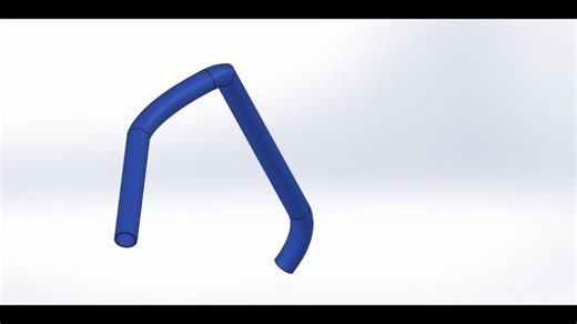 Solidworks 3d Pipe Model Using Projected Curve | FITIGAU MIRCEA