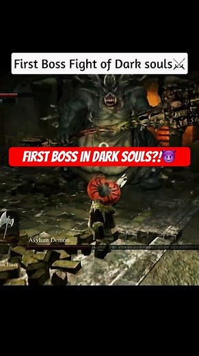 Dark Souls Remastered – Asylum Demon Boss Fight | First Boss Battle (DS1)