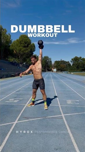 ✖️DUMBBELL DASH✖️ #hybridathlete #hyrox #fitnessracing #sports #hyroxathlete #crossfit