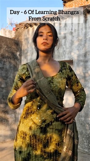 Day 6 of Learning Bhangra from Scratch | Fulka Step Struggle🔥 #shorts #bhangra #bhangradance