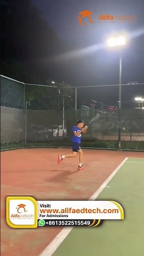 Aiming for 4.0! High-Energy Night Tennis Training for Student-Athletes
