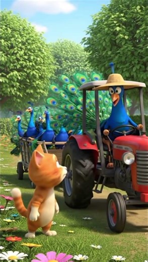 # funny cartoon The orange cat @ pickock..