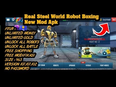 UPDATE‼️ REAL STEEL WORLD ROBOT BOXING MOD APK v107.107.102 - UNLIMITED MONEY