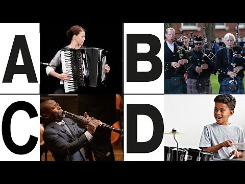 A to Z Musical Instruments name| ABC Musical Instruments with pictures and sounds| Kids Learning