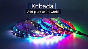 5m WS2812B WS2812 Led Strip 60Leds/M Individually Addressable Smart RGB Led Strip Black/White PCB Waterproof IP30/65/67 DC5V (IP67 Waterproof, White PCB)