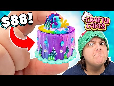 TINY CAKES Decorating! Unbox & Review Crafting Mystery Box Crafty Cakes
