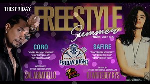 ONLY DAYS AWAY! Freestyle Summer LIVE at Putnam County Golf Course on Friday, July 7th! This is a Golden Ticket Event! Admission includes our famous ALL YOU CAN EAT BBQ BUFFET DINNER! Featuring Coro, Safire & DJ Whiteboy KYS! HOSTED BY FEVER RECORDS OWN SAL ABBATIELLO! GET TICKETS HERE> https://www.eventbrite.com/e/609578966097 or on our website www.putnamcountygc.com (link in bio). Dance and sing the night away! Doors Open at 6:30 pm Buffet 6:30 pm - 8:00 pm Showtime - 9:00 pm Tickets are avail