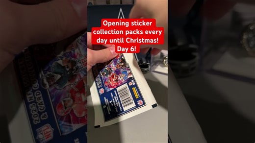 Opening sticker collection packs every day until Christmas! Day 6! #nfl #football #christmas ￼