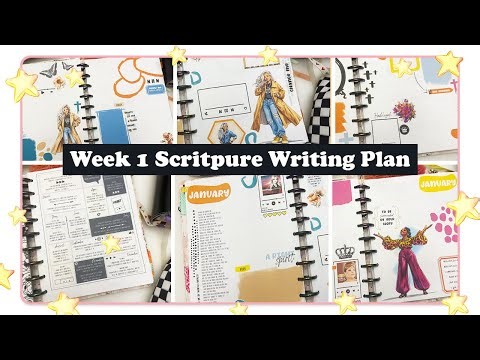 2026 Scripture Writing Plan Setup & January Spreads