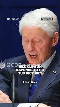 Bill Clinton responds to hot tub pictures