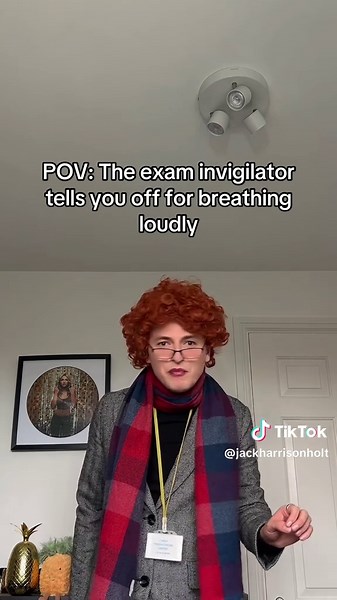 Being told off for existing! #invigilator #exam #chaos #pov